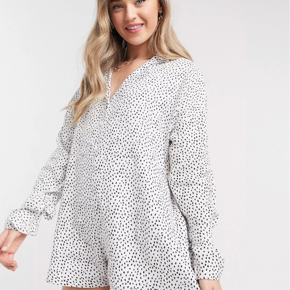 Zulu & Zephyr beach romper in polka dot - Picture 5 of 5